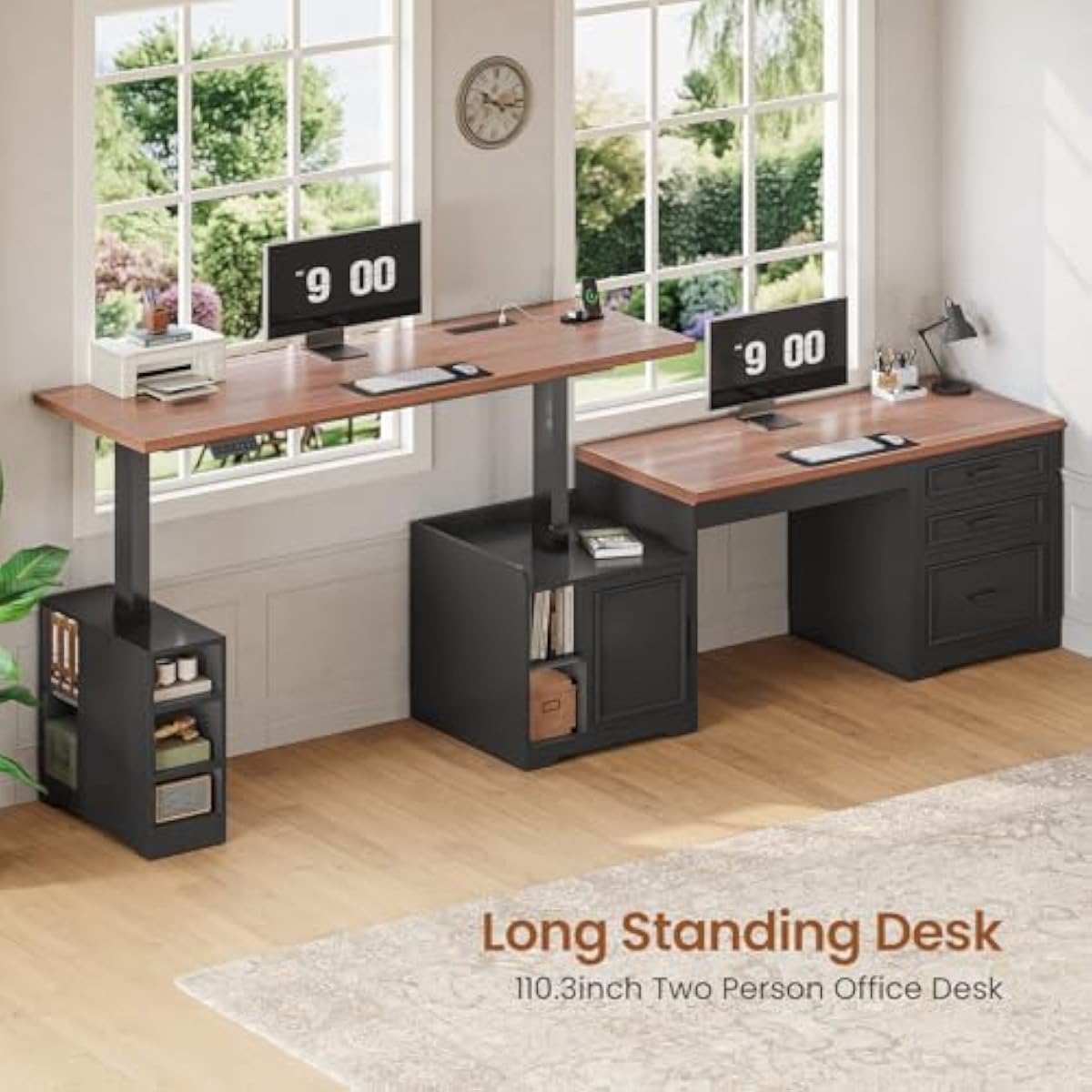 Mesa elétrica ajustável em for - Desk Setup L Shaped avaliação e preço